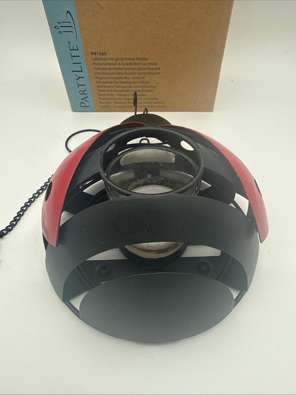 PARTYLITE Ladybug P91565 Hanging votive candle holder - Picture 5 of 9